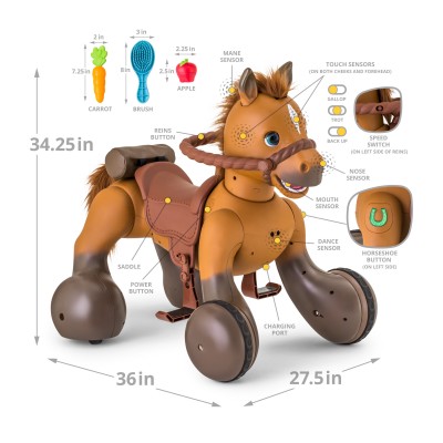 12-Volt Rideamals Scout Pony Interactive Ride-On Toy by Kid Trax   568947122